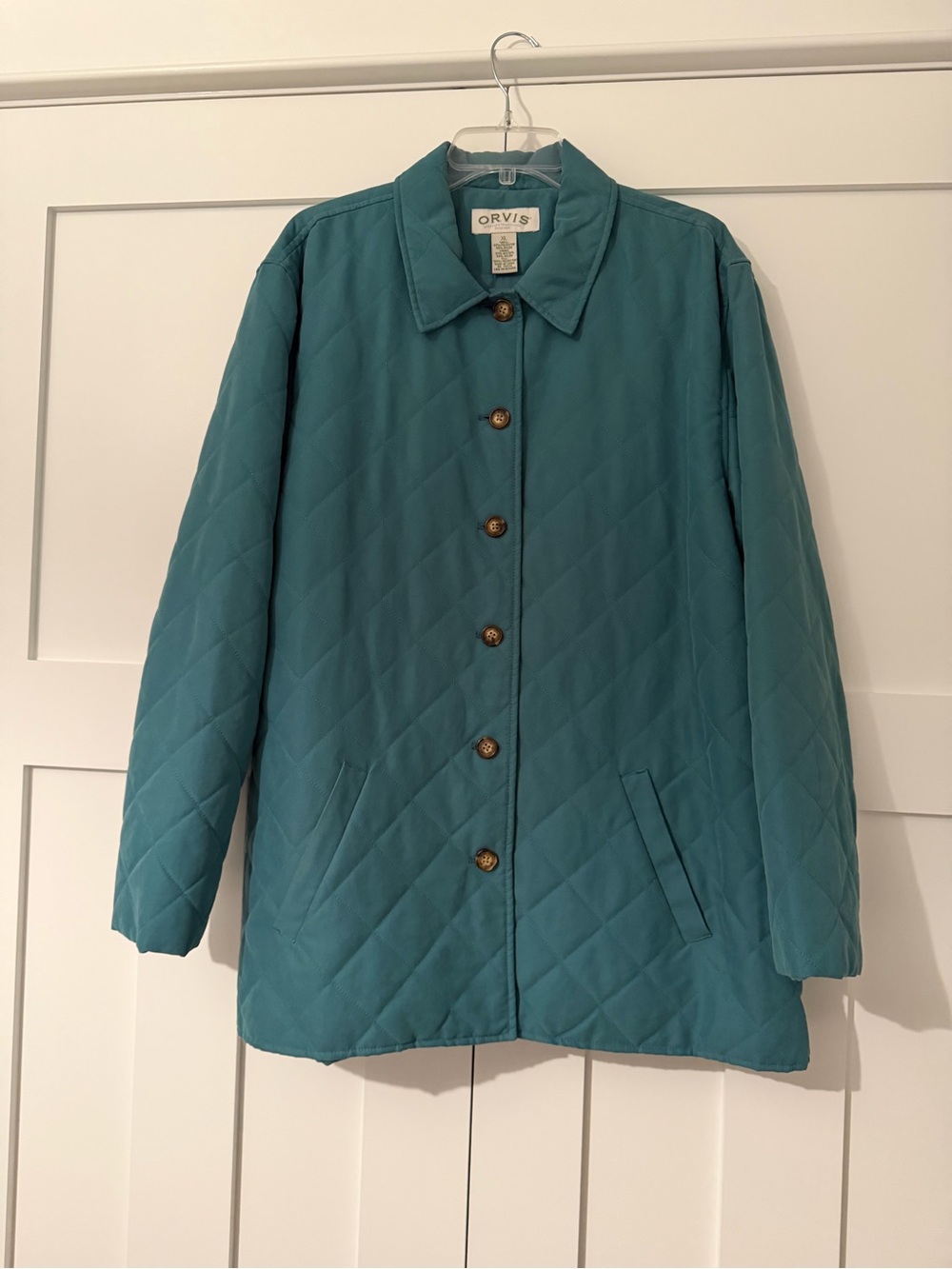 Orvis Teal Quilted Women's Chore Jacket - XL